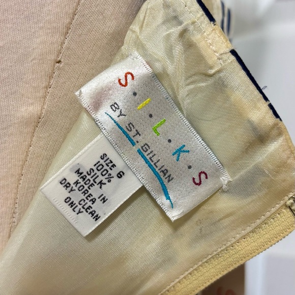 Vintage 1988 S.I.L.K.S St Gillian Silk Leopard Cocktail Dress Deadstock 6 - Picture 9 of 14